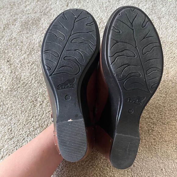 Dansko Franka Bootie Brown Leather Size 40 / 9 - Picture 8 of 9